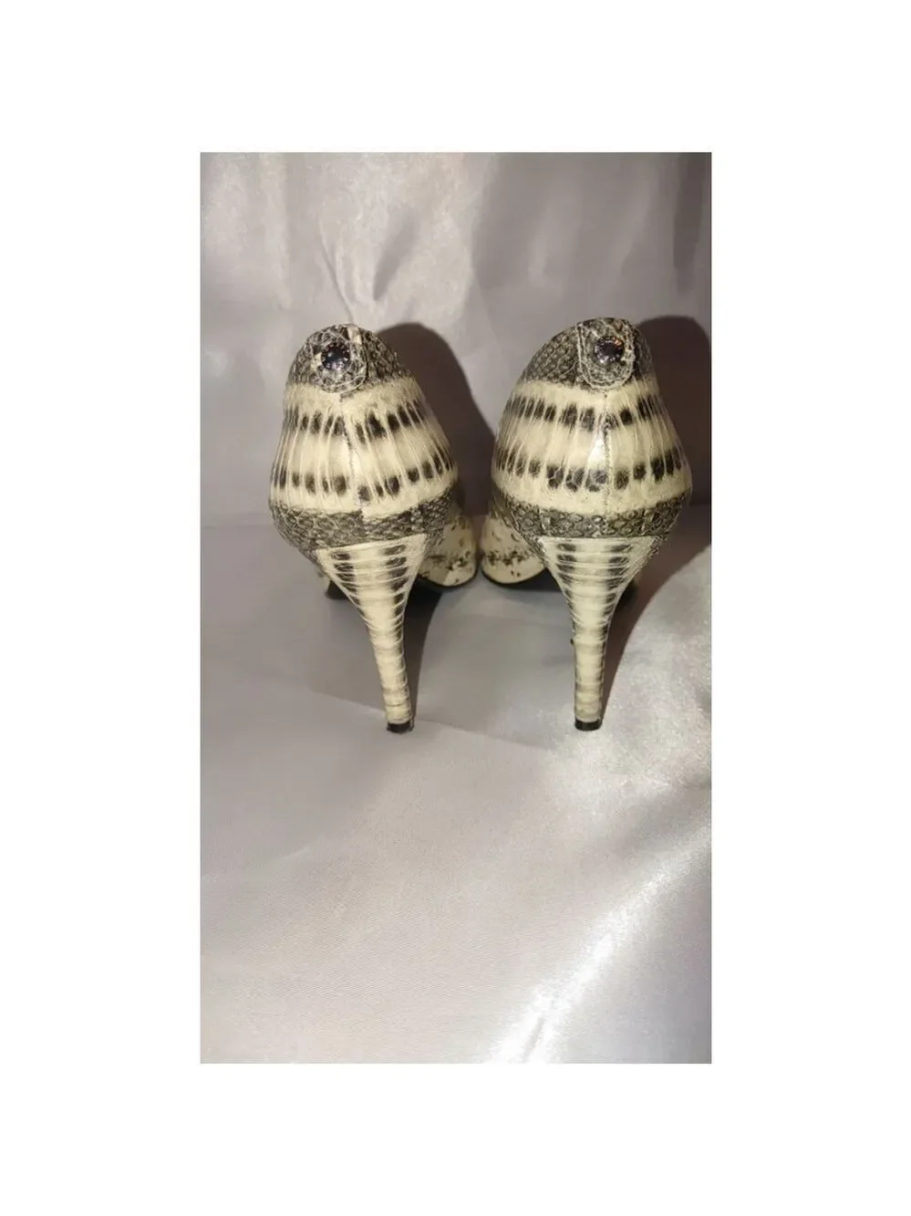 Michael Kors Cairo Snakeskin Heels Size 10M